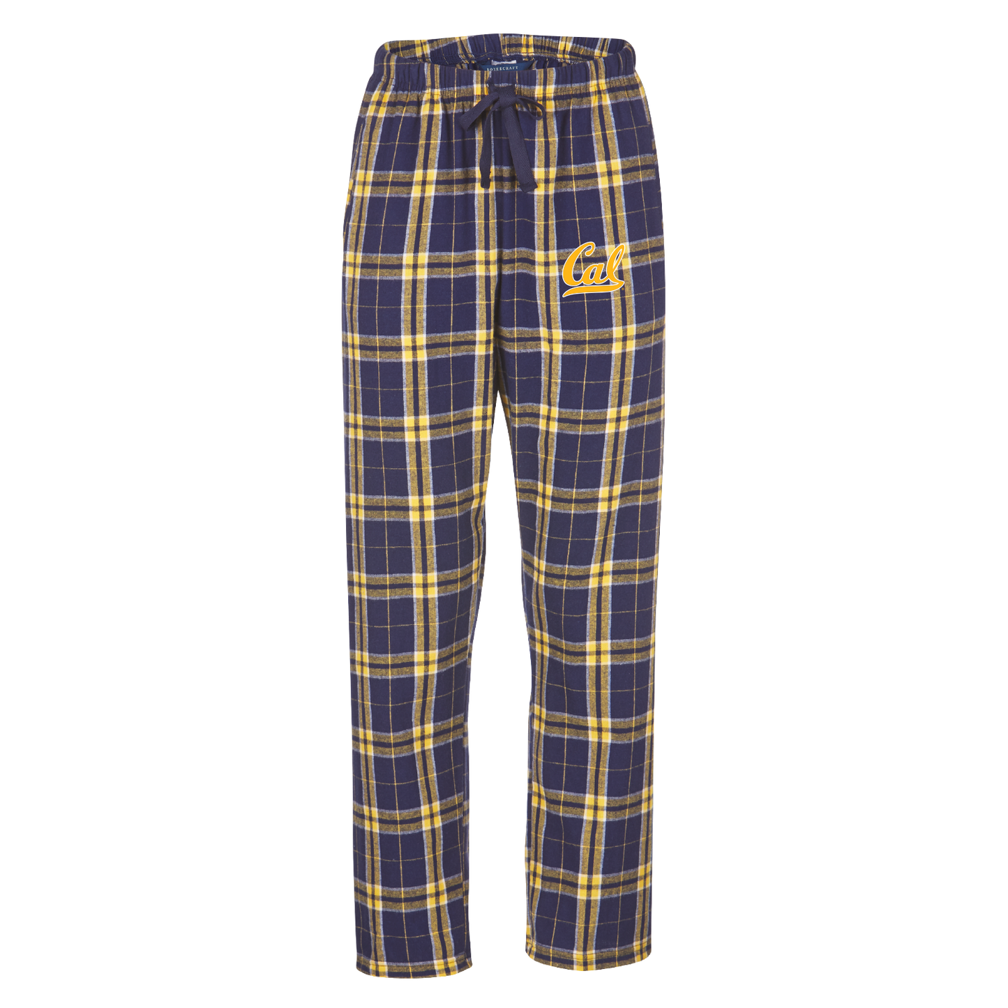 U.C. Berkeley Cal Bears bold Script Cal ladies flannel pants-Navy-Shop College Wear