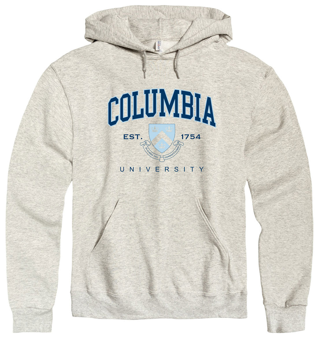 Columbia University arch and seal hoodie sweatshirt-Oatmeal