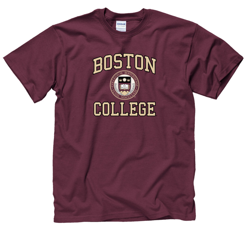 Boston College Arch Seal T- Shirt-Maroon – Shop College Wear
