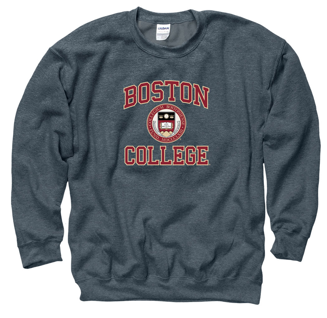 Men's ComfortWash Maroon Boston College Eagles Stack Garment Dyed Crewneck  Pullover Sweatshirt