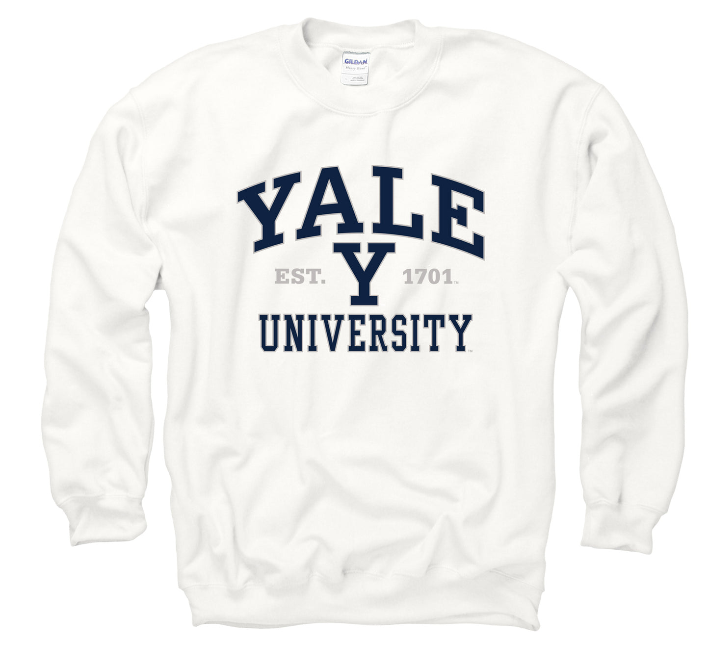 Yale University Bulldogs Men's Sweatshirt-white-Shop College Wear