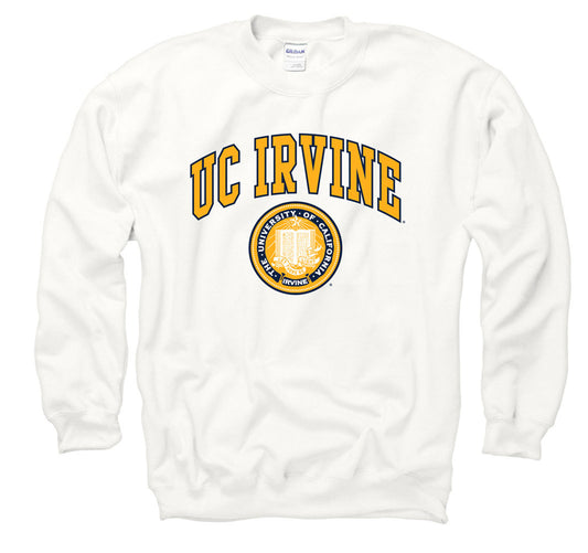 UC Irvine Anteaters Men's Sweatshirt-White-Shop College Wear