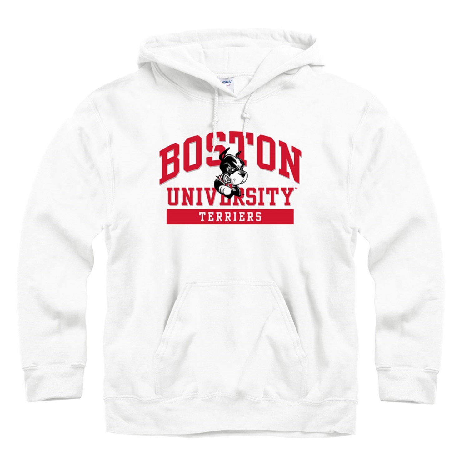 boston campus gear Boston University Terriers Hoodie Sweatshirt in White | Men's