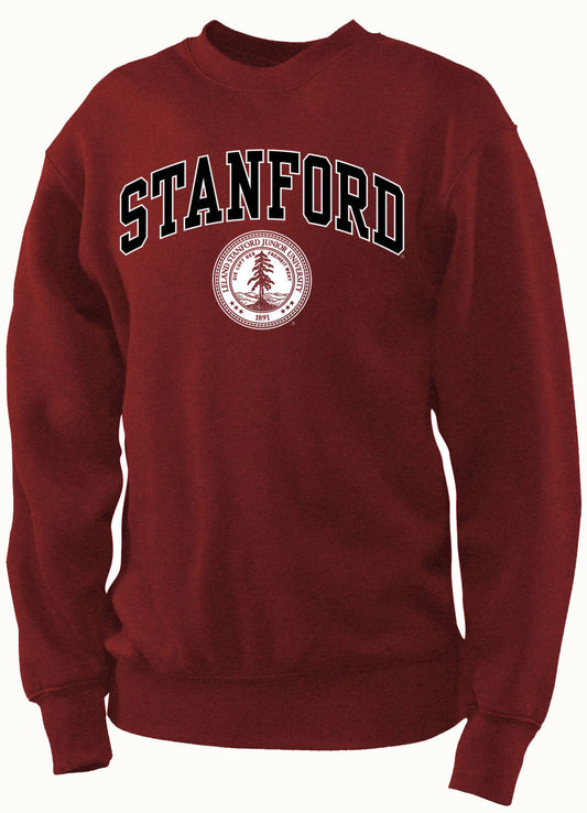 Stanford Cardinal Men's Crew Neck Sweatshirt-Cardinal-Shop College Wear