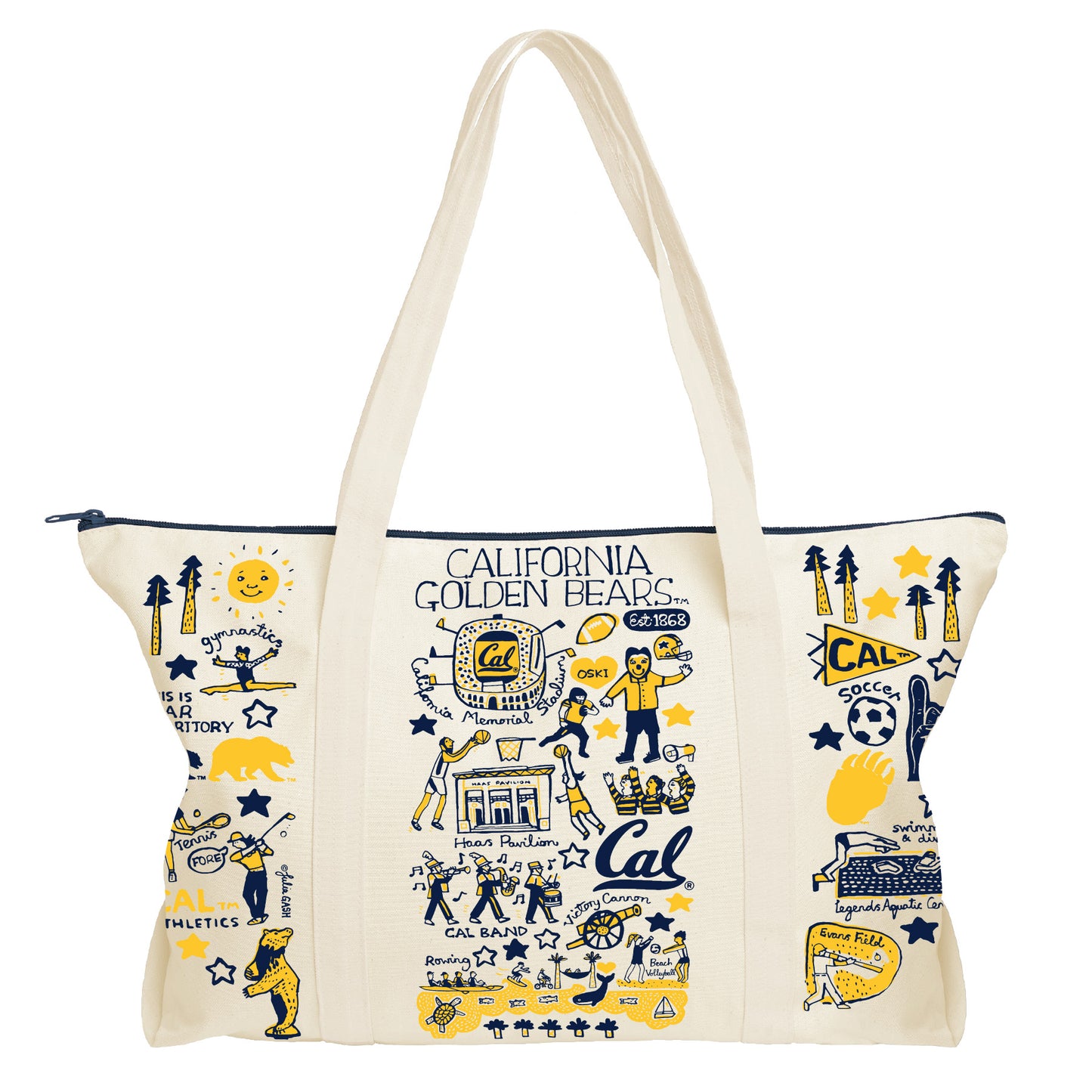 U.C. Berkeley Cal Julia Gosh weekend bag-Natural-Shop College Wear