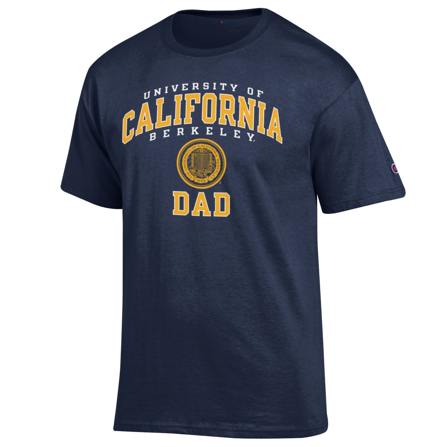 University Of California Berkeley triple arch Dad Champion T- Shirt- Navy-Shop College Wear