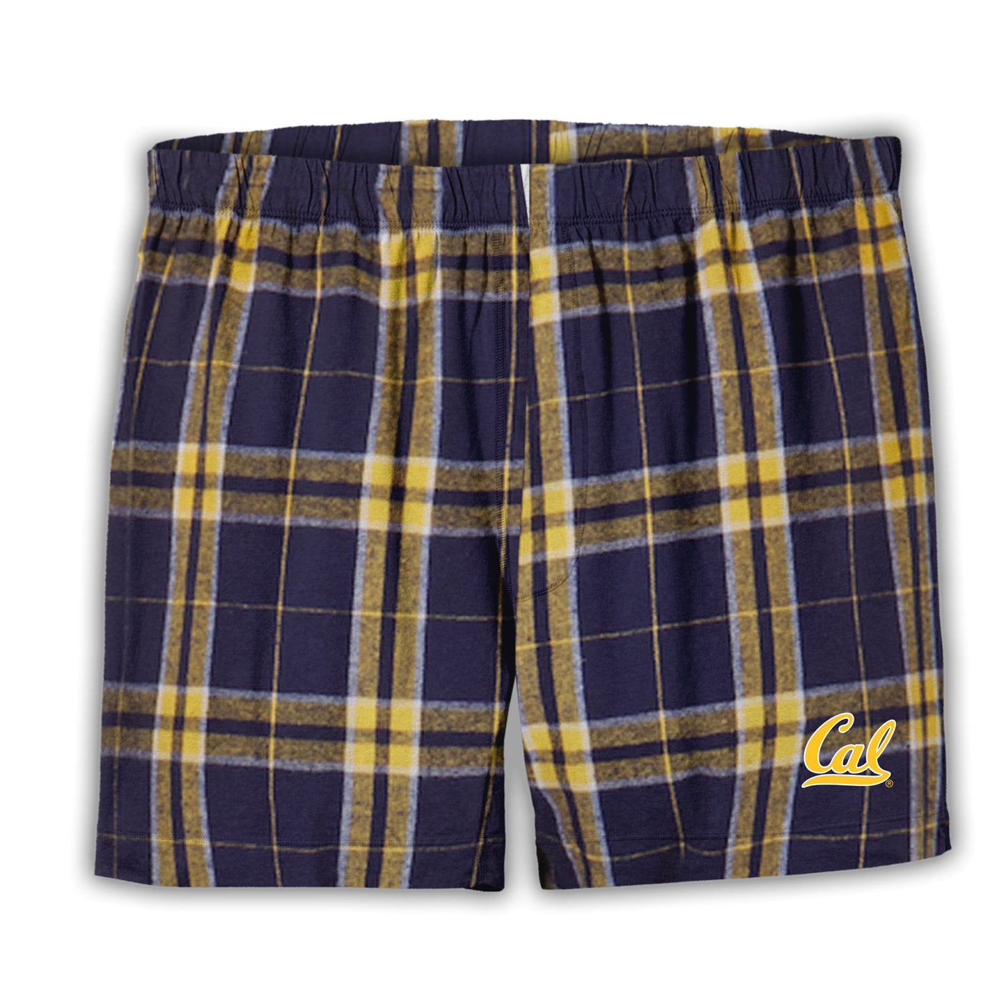 U.C. Berkeley Cal men's flannel boxer short-Navy-Shop College Wear