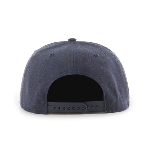 U.C. Berkeley Cal embroidered snap back hat-Navy-Shop College Wear