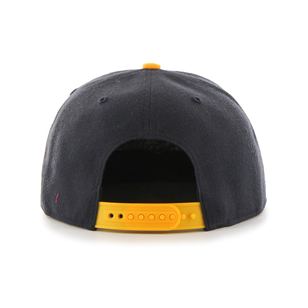 U.C. Berkeley Cal embroidered snap back hat -Navy Gold-Shop College Wear