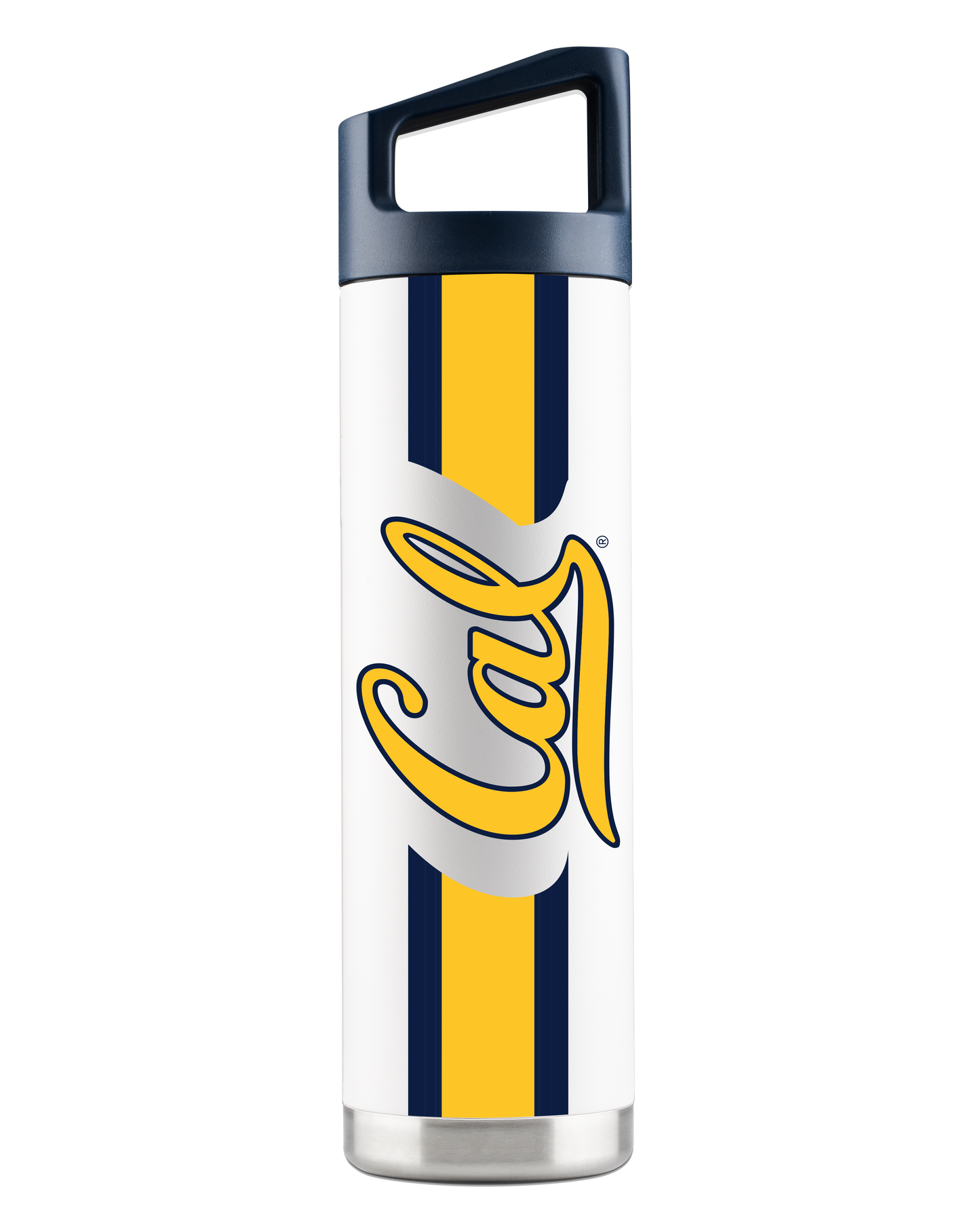 U.C Berkeley Cal Stainless Steel Sports 22 oz. bottle-White-Shop College Wear