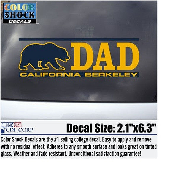 University Of California Berkeley Dad exterior Decal-Shop College Wear