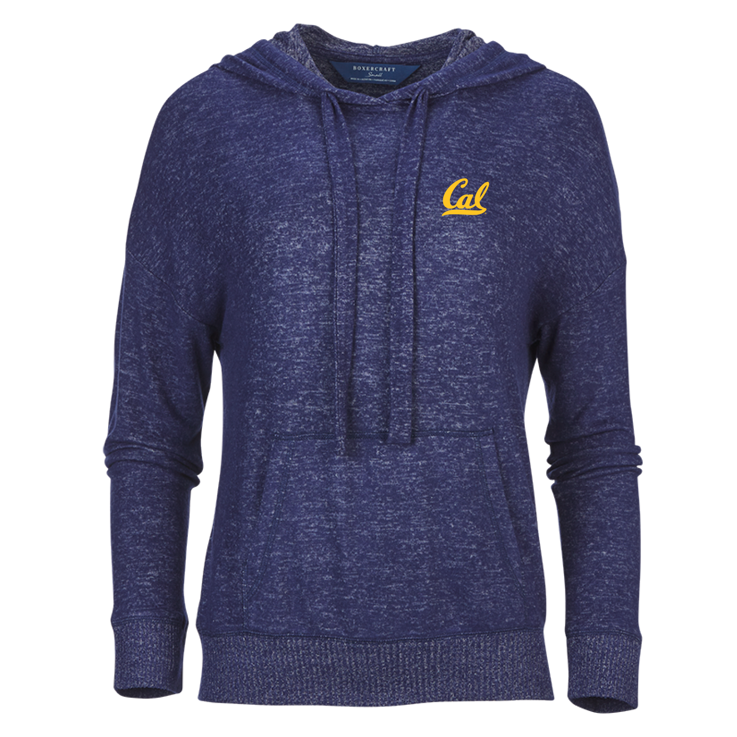 U.C. Berkeley Cal embroidered women's sweater knit cuddle hoodie  sweatshirt-Navy heather