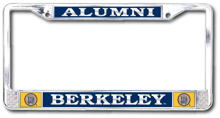 UC Berkeley Cal Alumni License Plate Frame Silver Shop College Wear