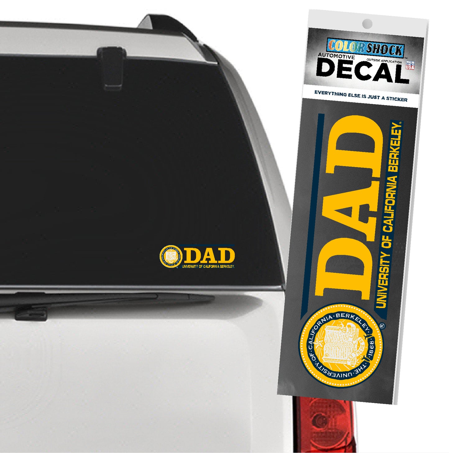 U.C. Berkeley Cal dad and seal decal-Shop College Wear