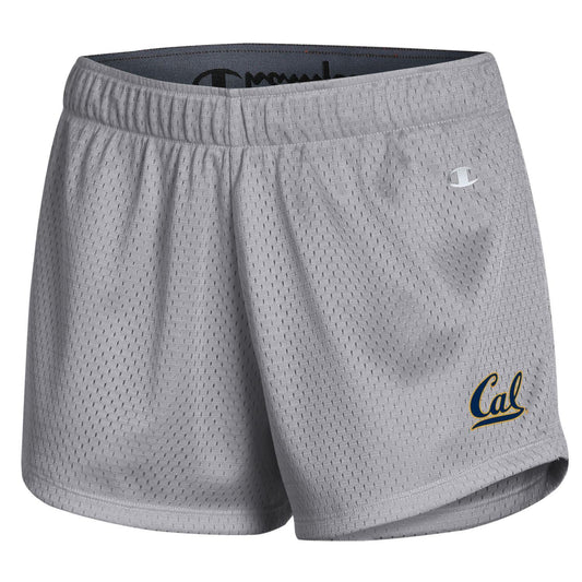 U.C. Berkeley Cal women's Champion mesh short-Gray-Shop College Wear