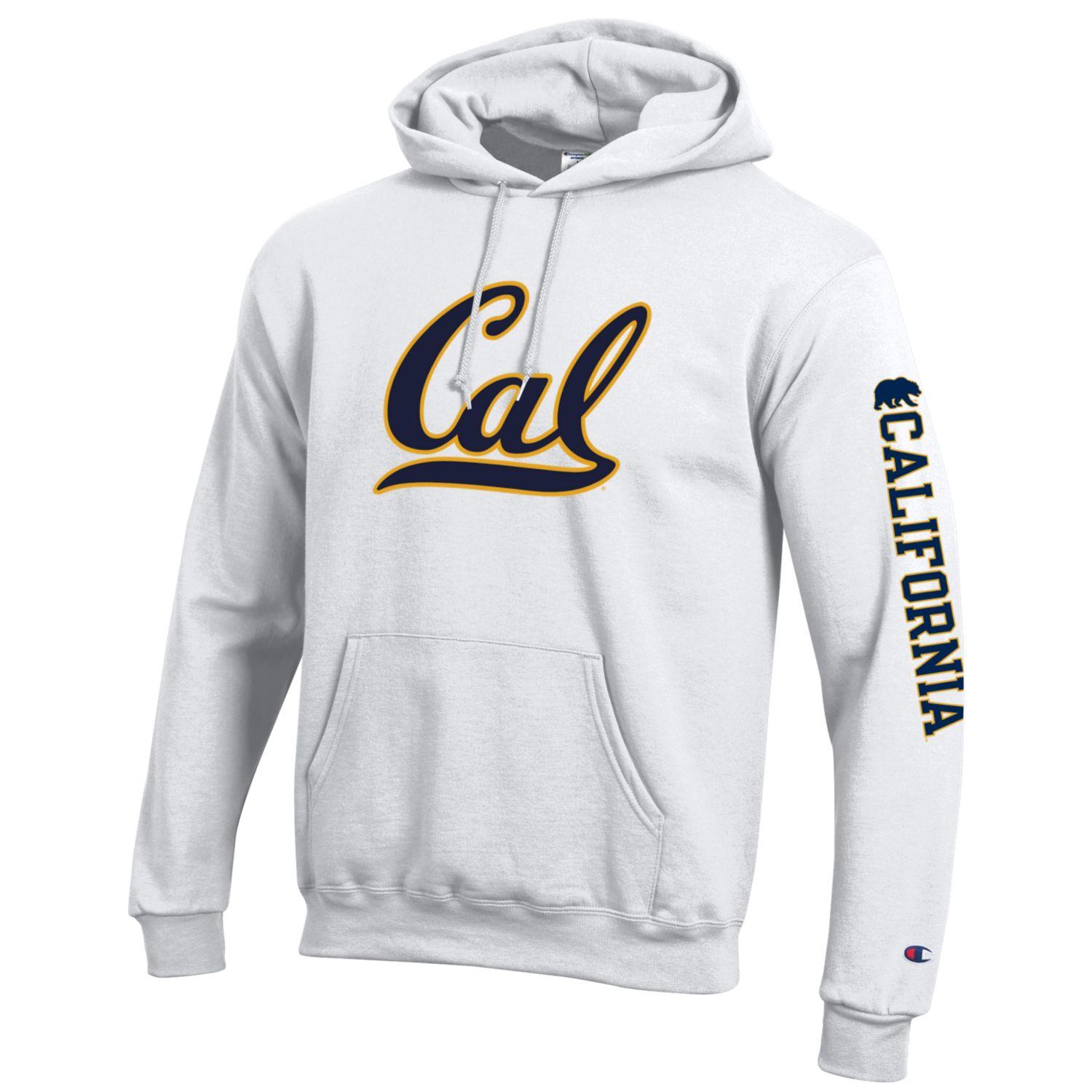 U.C. Cal Champion hoodie sweatshirt-White – Shop College