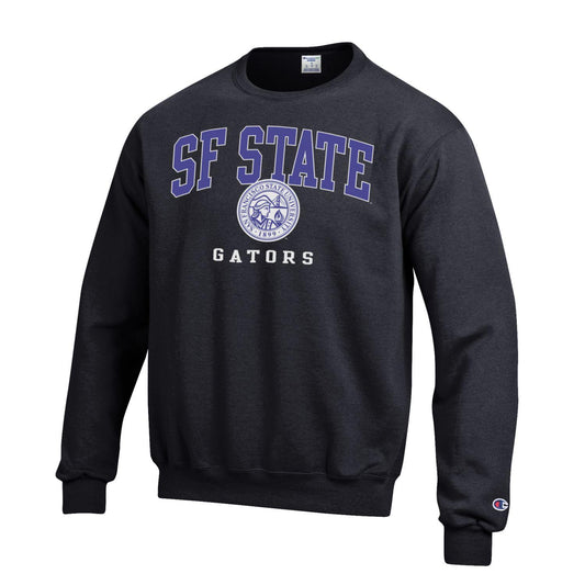 San Francisco State University Gators Men's Crew Neck Sweatshirt-Black-Shop College Wear