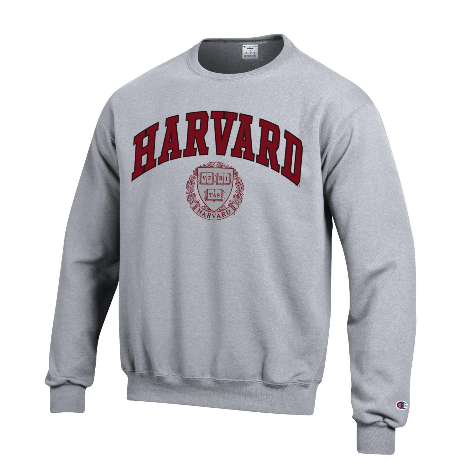 Harvard University Crimson arch outlined Men's Champion Crew-Nec – Shop College Wear