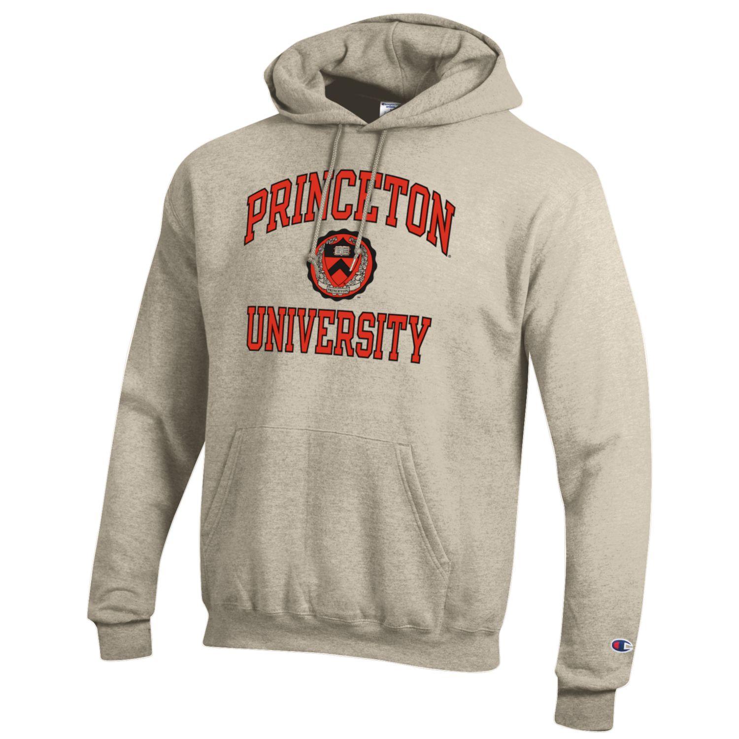 Princeton University Tigers Champion Hoodie Sweatshirt-Oatmeal-Shop College Wear