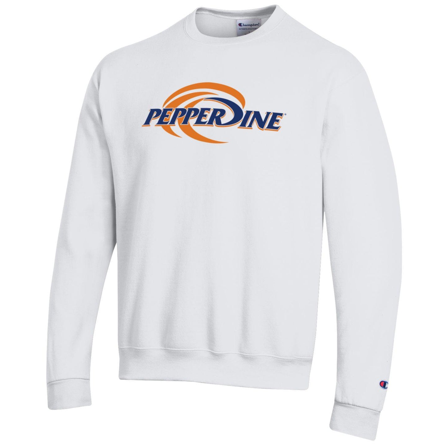 Pepperdine University Waves crew neck sweatshirt-white-Shop College Wear