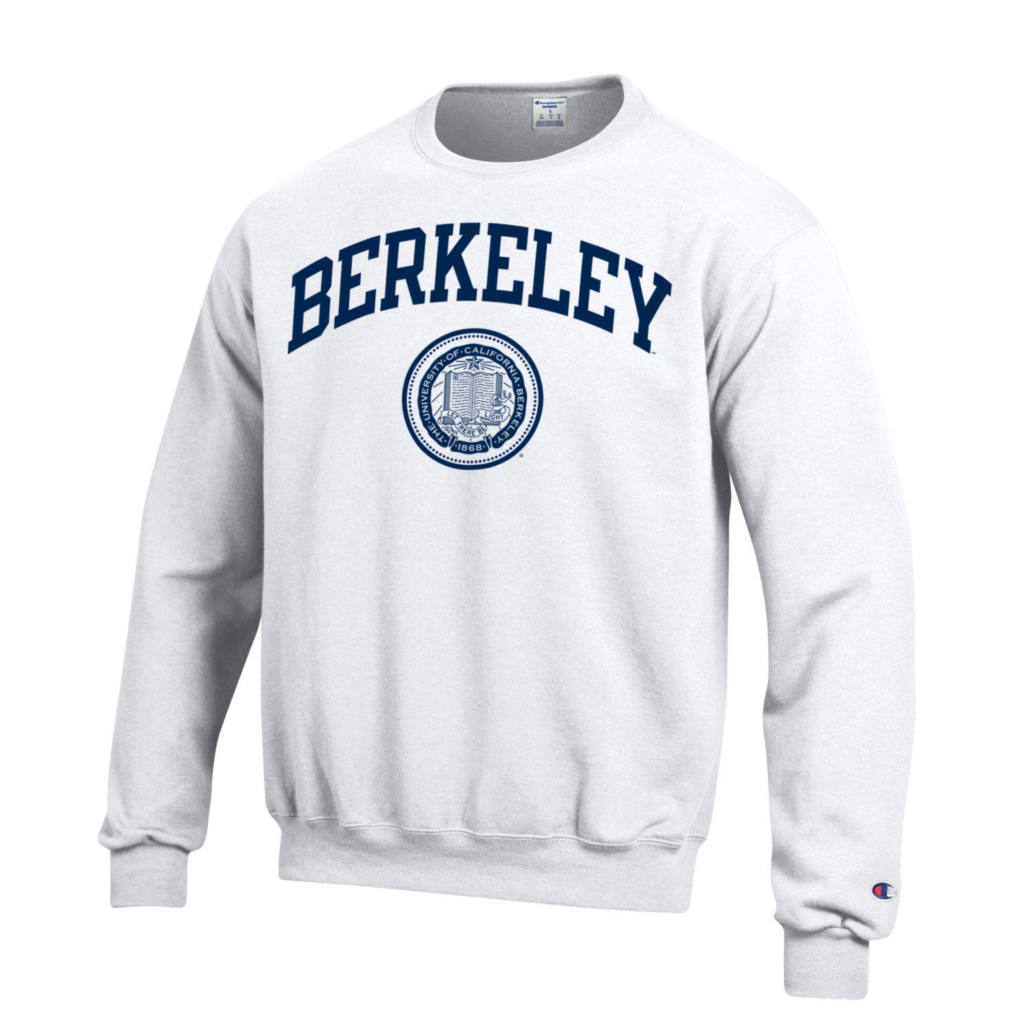 U.C. Berkeley Arch & Seal crew-Neck sweatshirt-White – Shop College Wear