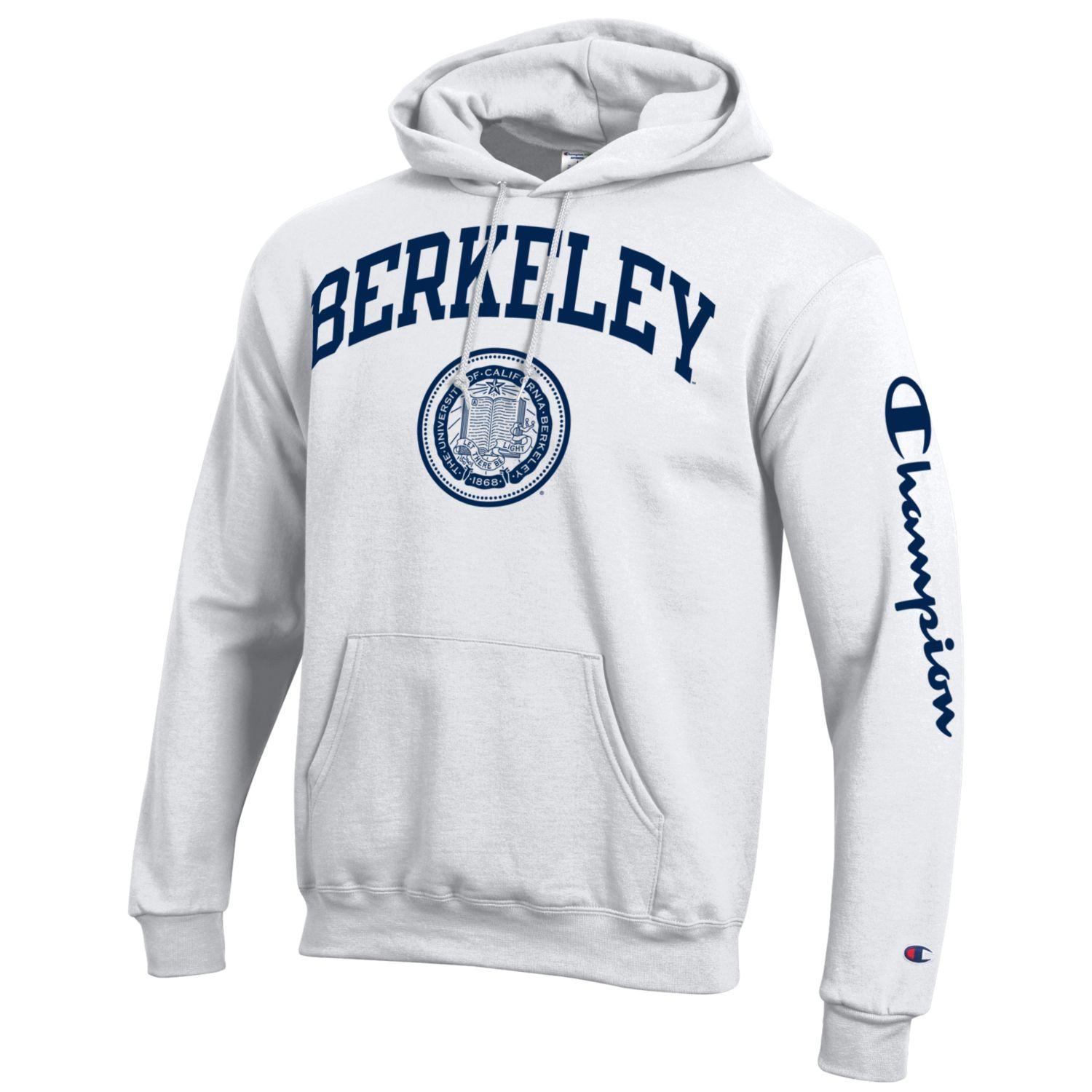 U.C. Berkeley Cal Champion Hoodie Sweatshirt-White – College Wear