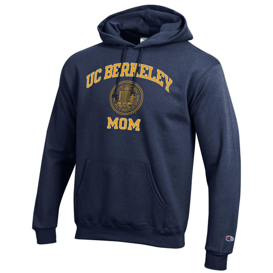 U.C. Berkeley Cal Mom arch & seal hoodie sweatshirt-Navy-Shop College Wear