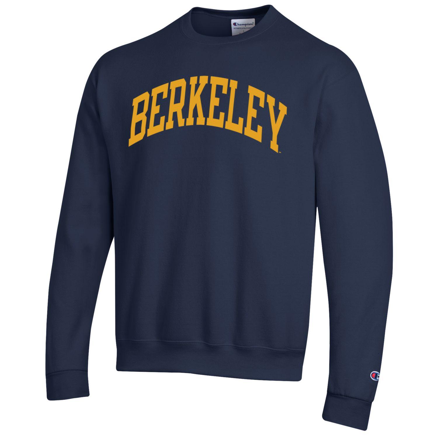 U.C. Berkeley classic arch Champion crew-neck sweatshirt-Navy