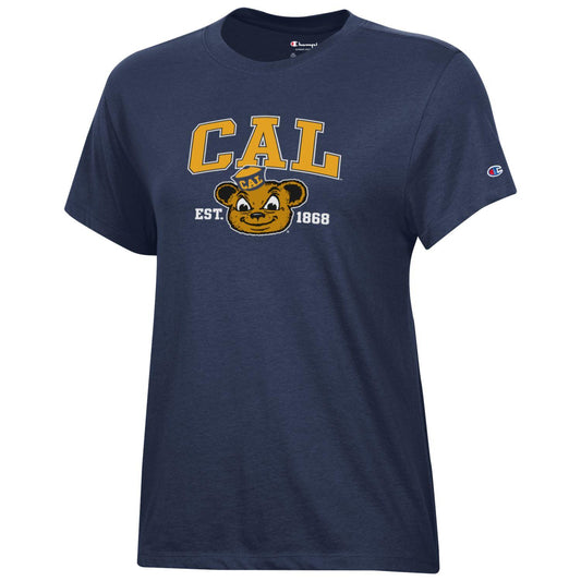 U.C. Berkeley Oski women's university crew-neck T-Shirt-Navy-Shop College Wear