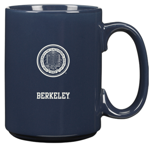 University Of California Berkeley and seal laser engraved Grande ceramic mug 15 ounces-Navy-Shop College Wear