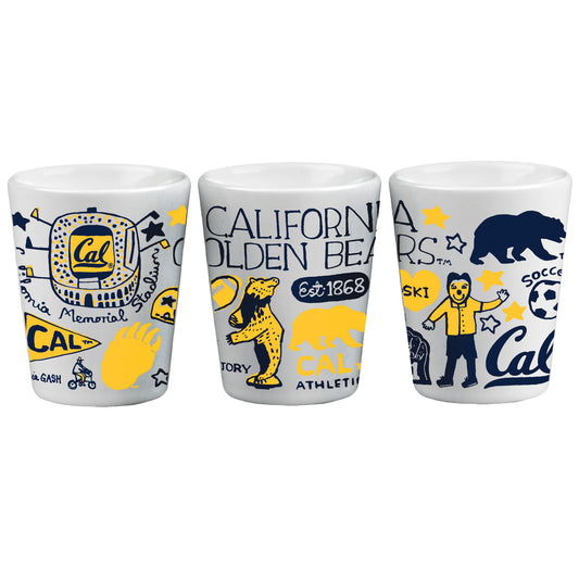 U.C. Berkeley Cal 2 oz. Julia Gash matte ceramic shot-Shop College Wear
