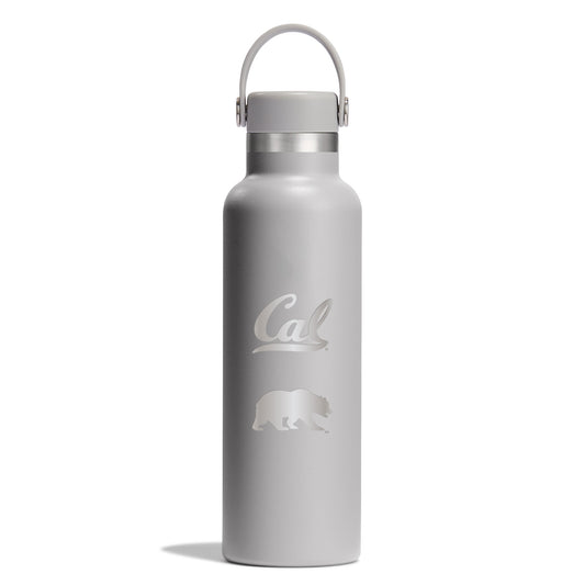 U.C. Berkeley Cal laser engraved 21 oz. Stainless Steel Hydro Flask-Gray-Shop College Wear