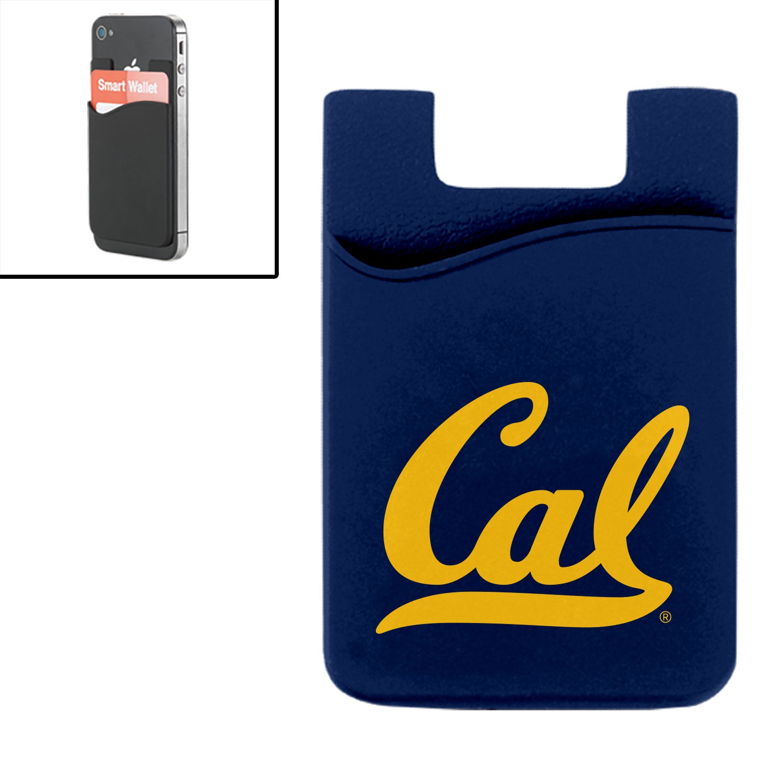 U.C. Berkeley Cal cell phone Silicon Media Wallet-Navy-Shop College Wear