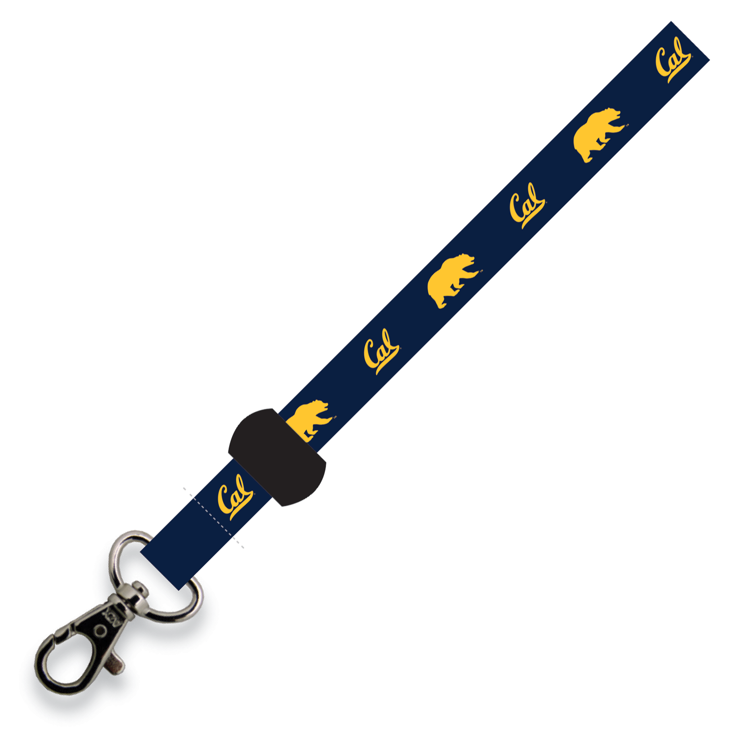 UC Berkeley Cal 5/8 inch wrist lanyard with lobster clip-Navy-Shop College Wear