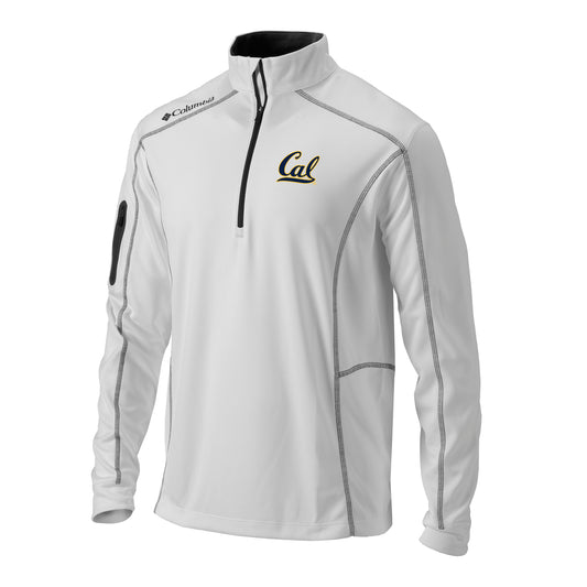 U.C. Berkeley Cal embroidered Columbia Men's Ridge II softshell Jacket-White-Shop College Wear