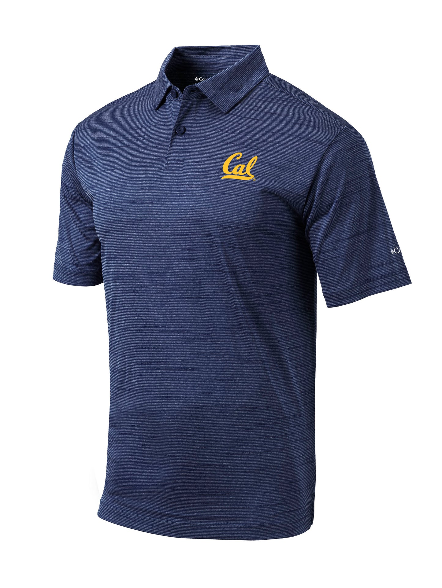 U.C. Berkeley Cal embroidered Columbia moisture wicking polo T-Shirt-Navy-Shop College Wear