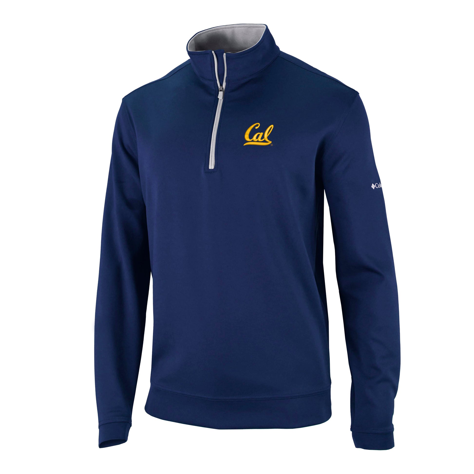 University Of California Berkeley Cal embroidered Columbia Omni-Wick quarter zip Men's Jacket- Navy-Shop College Wear