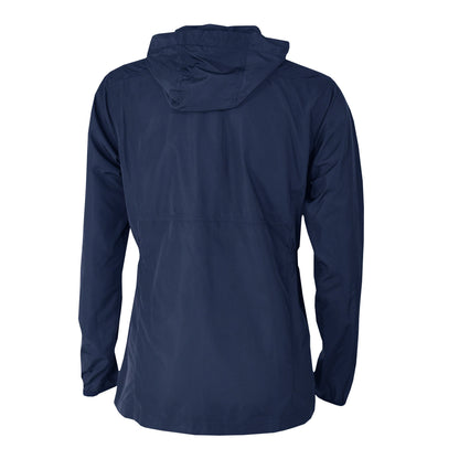 U.C. Berkeley Cal  embroidered Columbia Women's windbreaker-Navy back side.