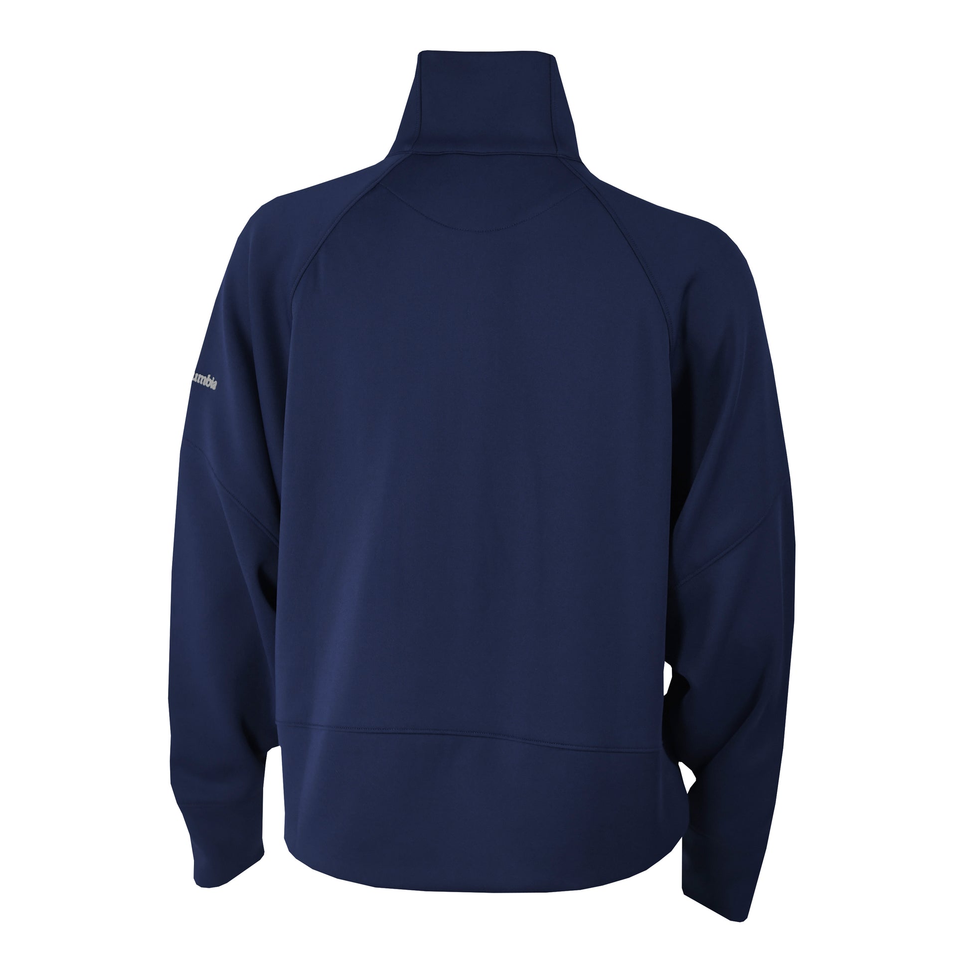 U.C. Berkeley Cal embroidered Women's Columbia  half zip Dry Fit pullover-Navy back side
