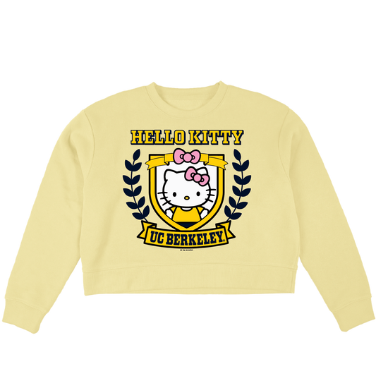 U.C. Berkeley Cal Hello Kitty Cropped crew-neck sweatshirt-Butter-Shop College Wear
