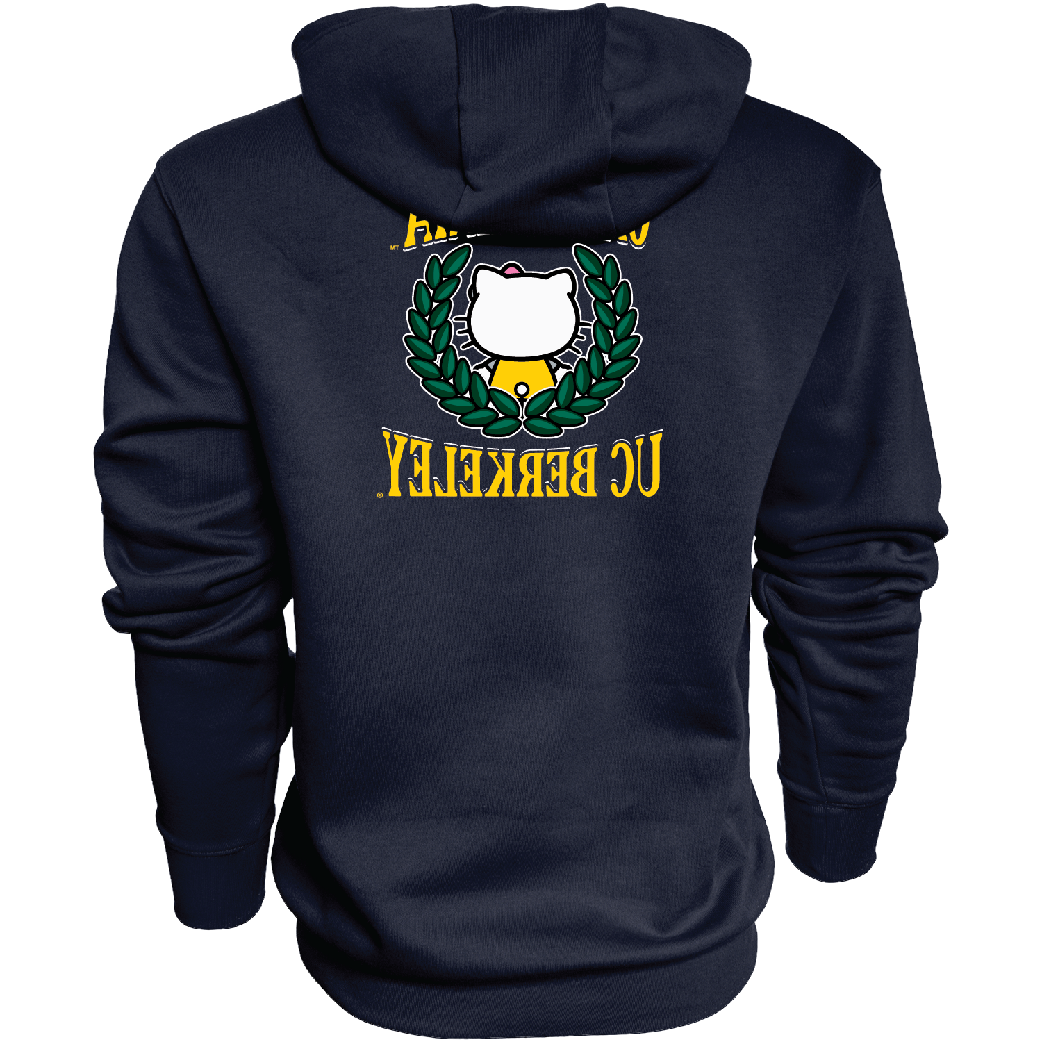 U.C. Berkeley Cal Hello Kitty unisex hoodie sweatshirt-Navy
