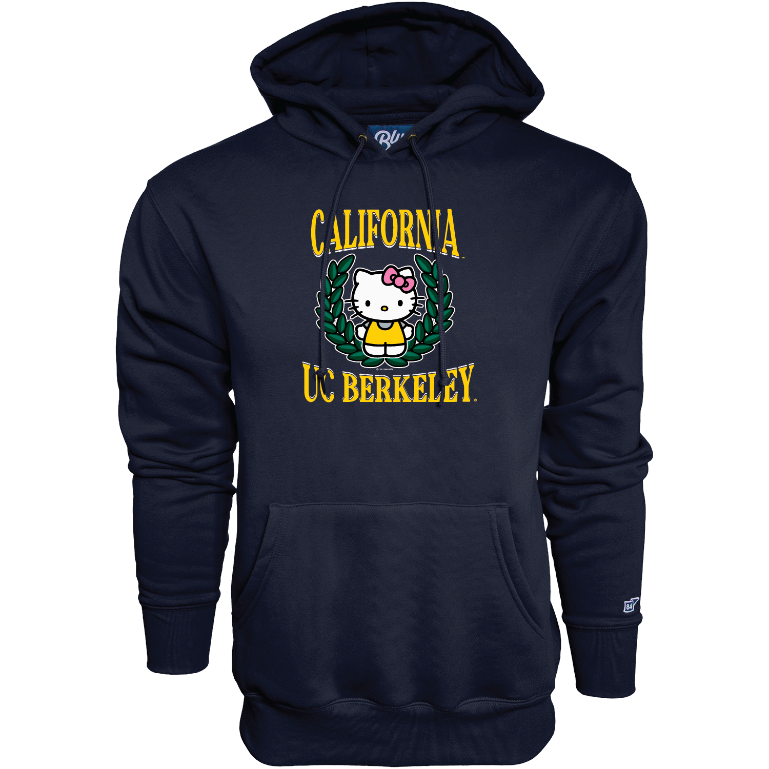 U.C. Berkeley Cal Hello Kitty unisex hoodie sweatshirt-Navy