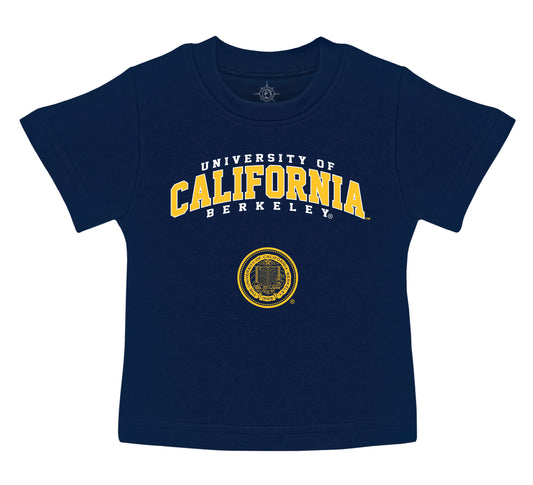 University of California Berkeley 3 arch and seal toddler T-Shirt-Navy-Shop College Wear