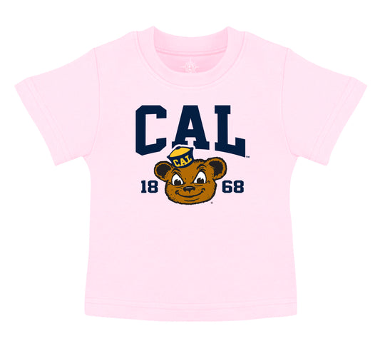 U.C. Berkeley Cal Block Oski toddler T-Shirt-Pink-Shop College Wear