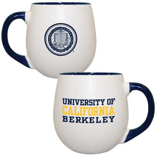 UC Berkeley Cal matte welcome mug 18 ounce-Navy White-Shop College Wear