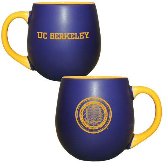 UC Berkeley Cal matte welcome mug 18 ounce-Navy gold-Shop College Wear