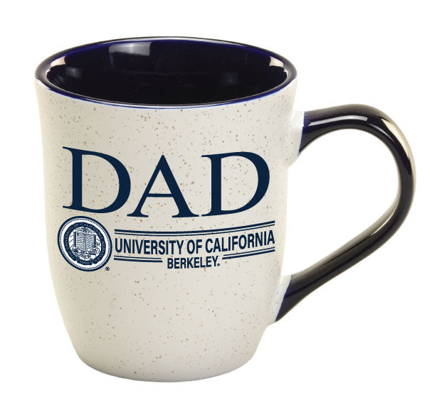 U.C. Berkeley Dad and seal granite ceramic mug -Cobalt Blue-Shop College Wear