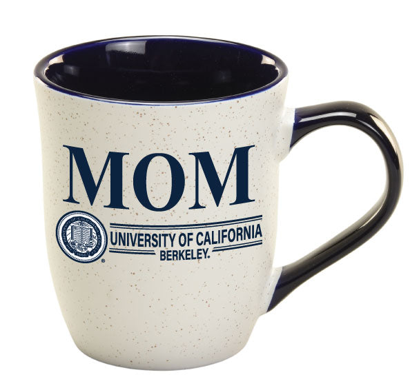 U.C. Berkeley Mom and seal granite ceramic mug -Cobalt Blue-Shop College Wear