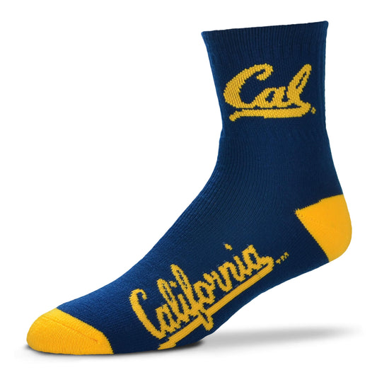 U.C. Berkeley Cal California two tone men's socks-Navy-Shop College Wear