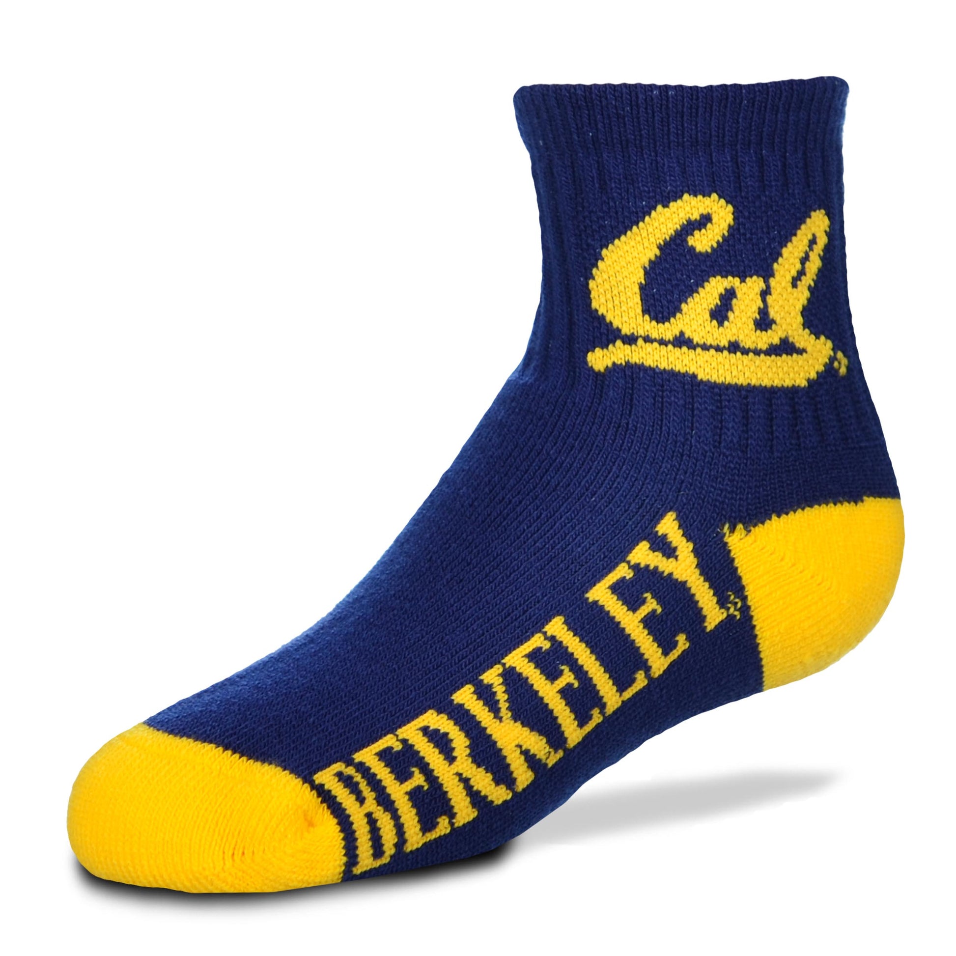 U.C. Berkeley Cal Berkeley youth two tone socks-Navy-Shop College Wear